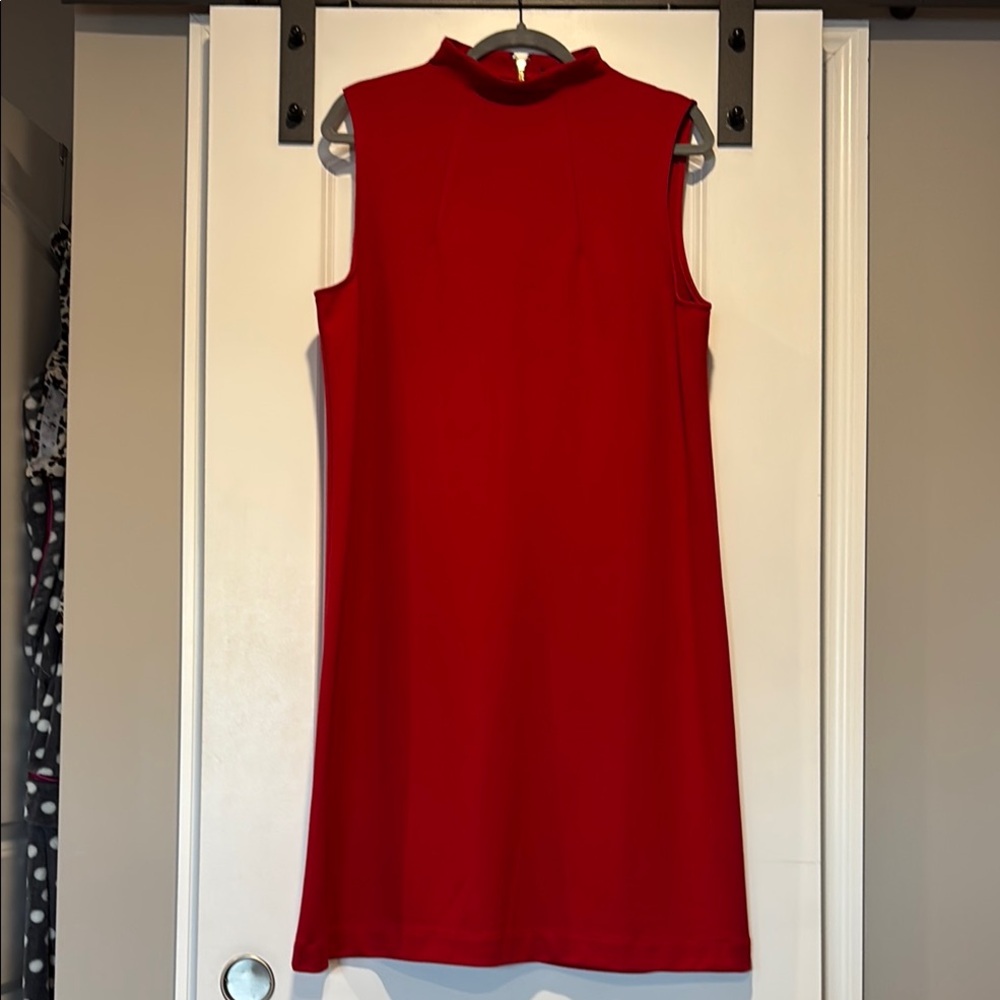 Elegant Red Sleeveless Dress